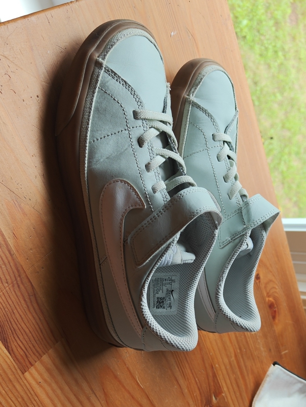Nike Court Borough Low Recraft  Sneakers in Light Mint And White
